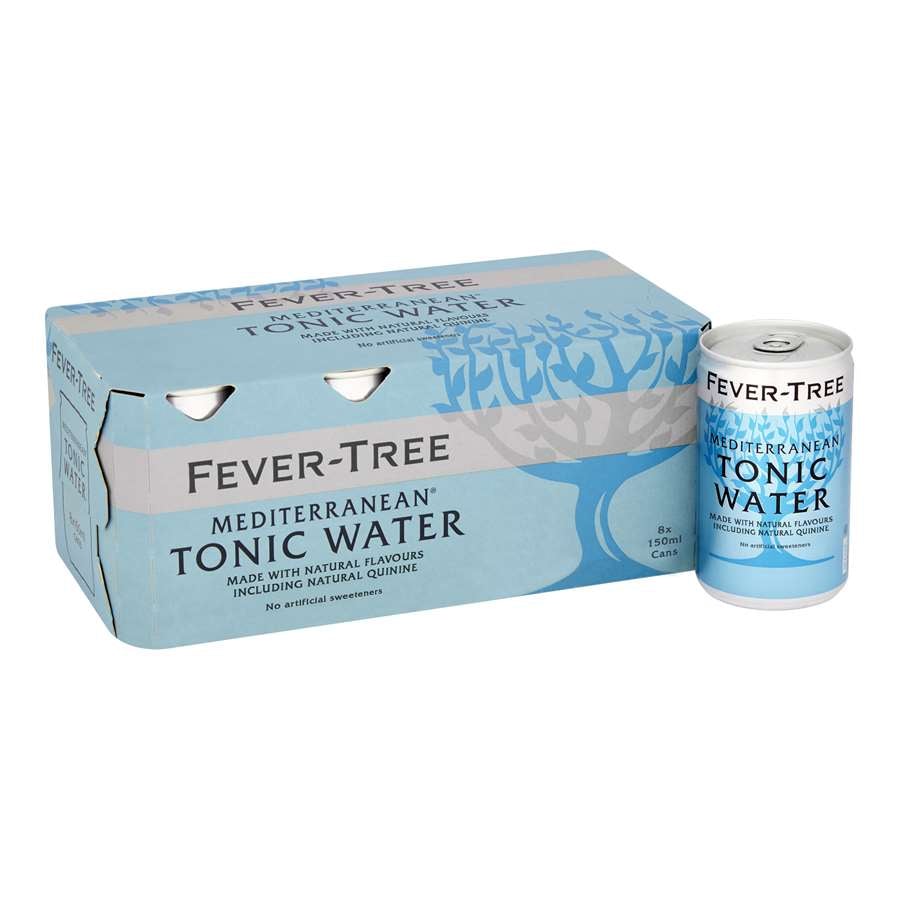 Fever Tree Mediterranean Tonic Water Can 8x150ml