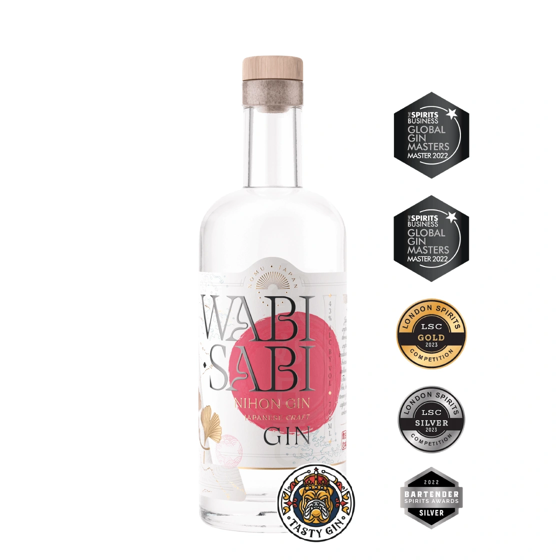 Wabi Sabi Gin flaske japansk premium gin med botanicals