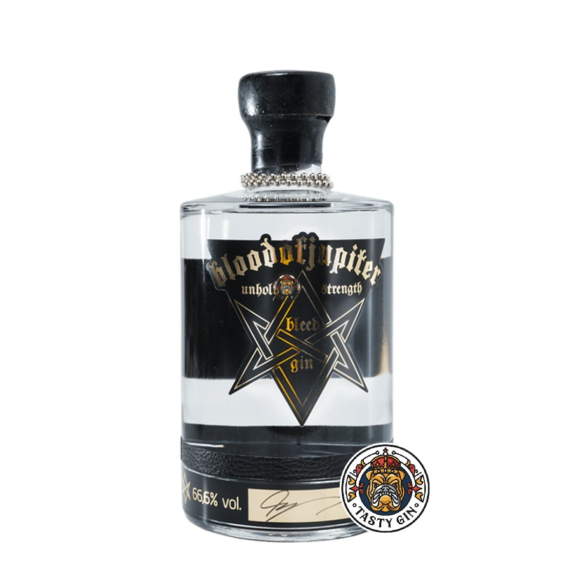 BloodofJupiter Bleedgin Unholy Strength gin flaske 66,6% svensk craft gin med chili og blodappelsin